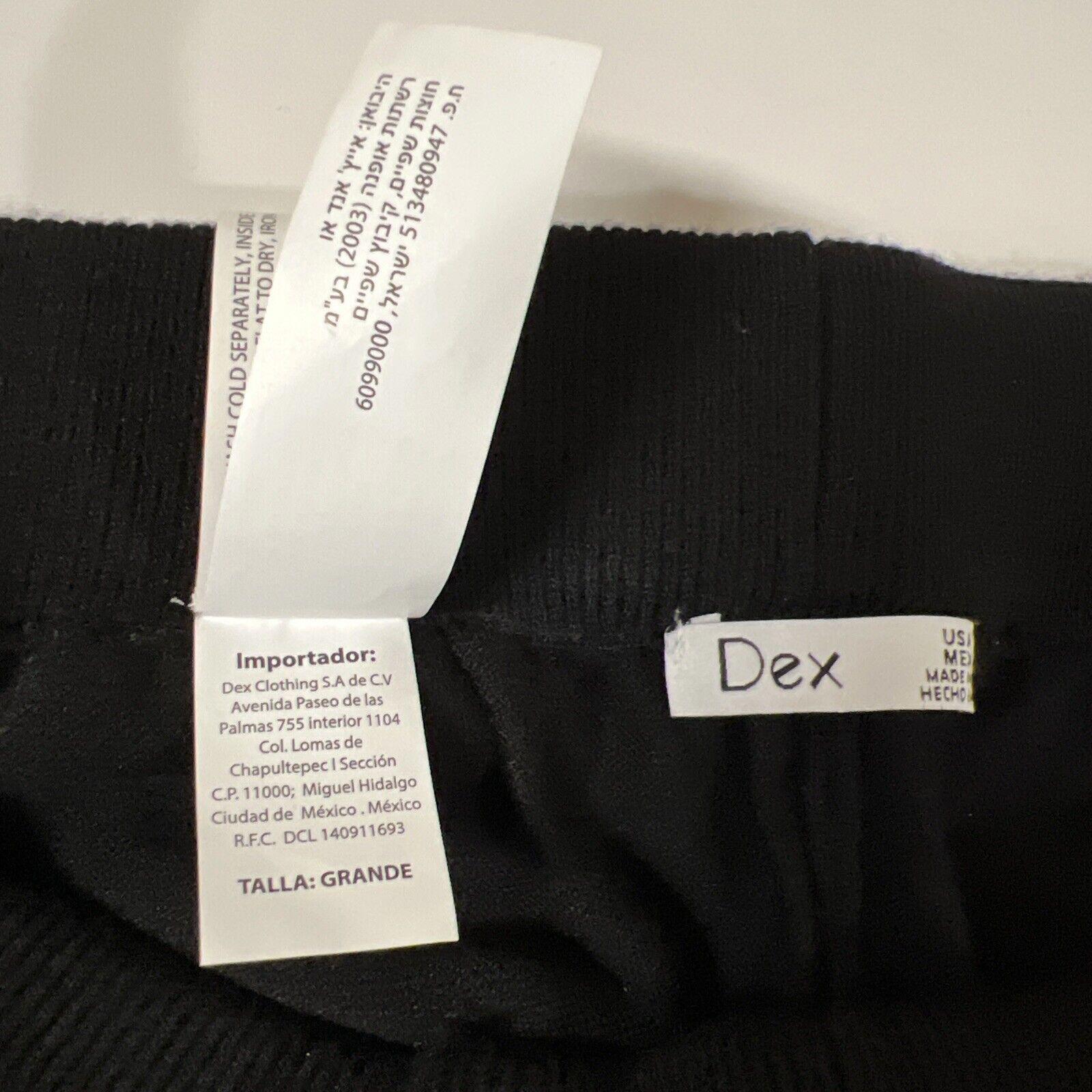 Dex Clothing Women’s Large Black Noir Wide Leg Gaucho Culottes Cropped Pants