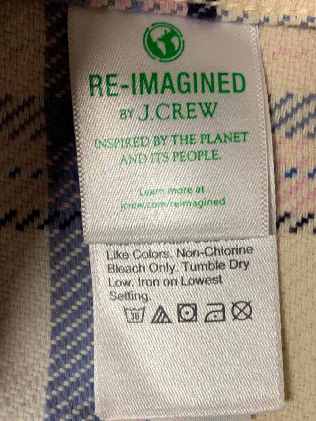 J. Crew Women's Flannel Shirt Sz 4 Lavender Plaid Pastel Pearl Snap Cotton