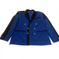 Blazer cruzado azul rey con botones plateados para hombre boohooMan talla 38