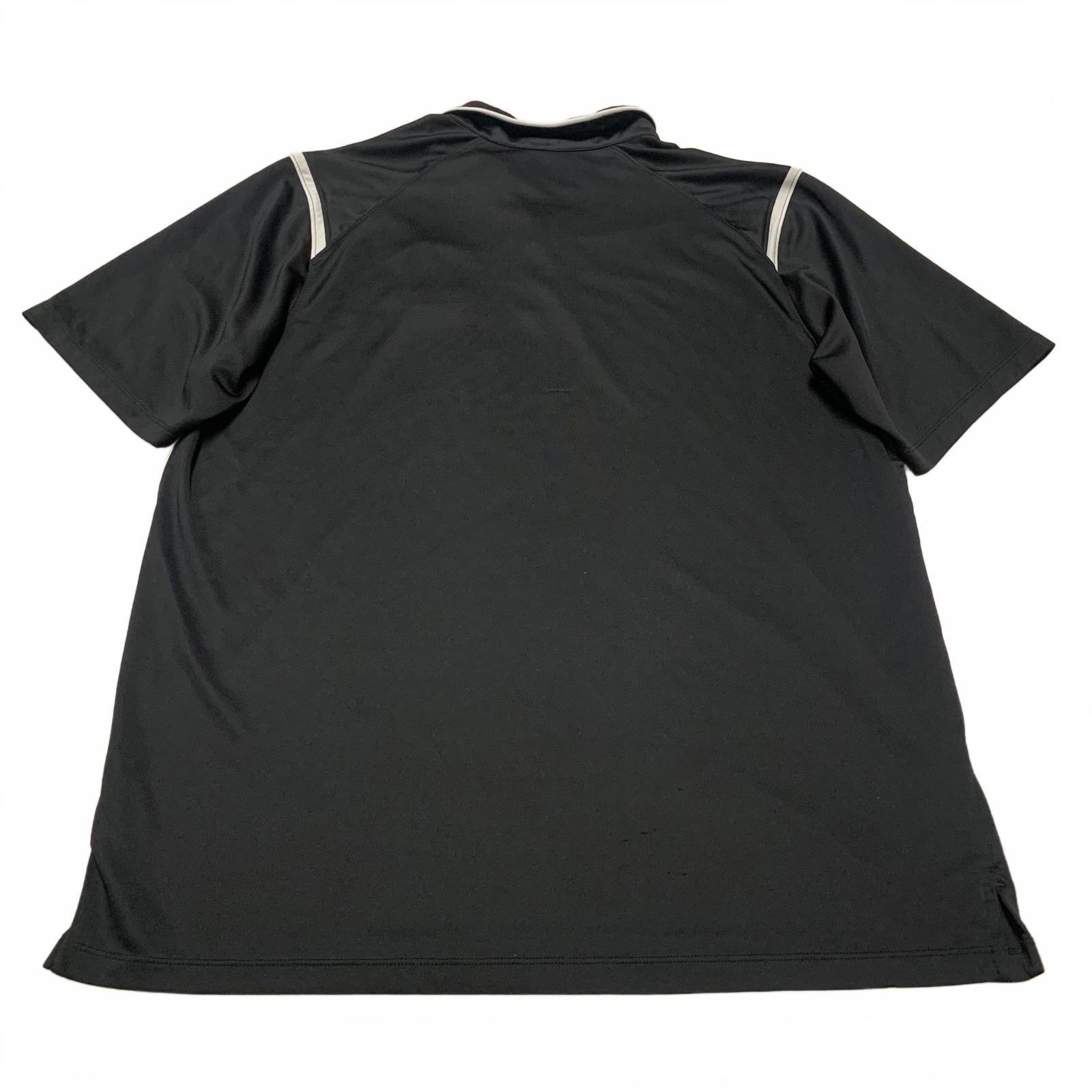 Nike DRI-FIT Mens Sz Large Black Lacrosse Polo Black