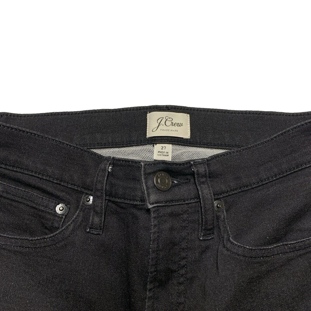 J.Crew Women Size 27 High Rise Skinny Jeans Black  Stretch