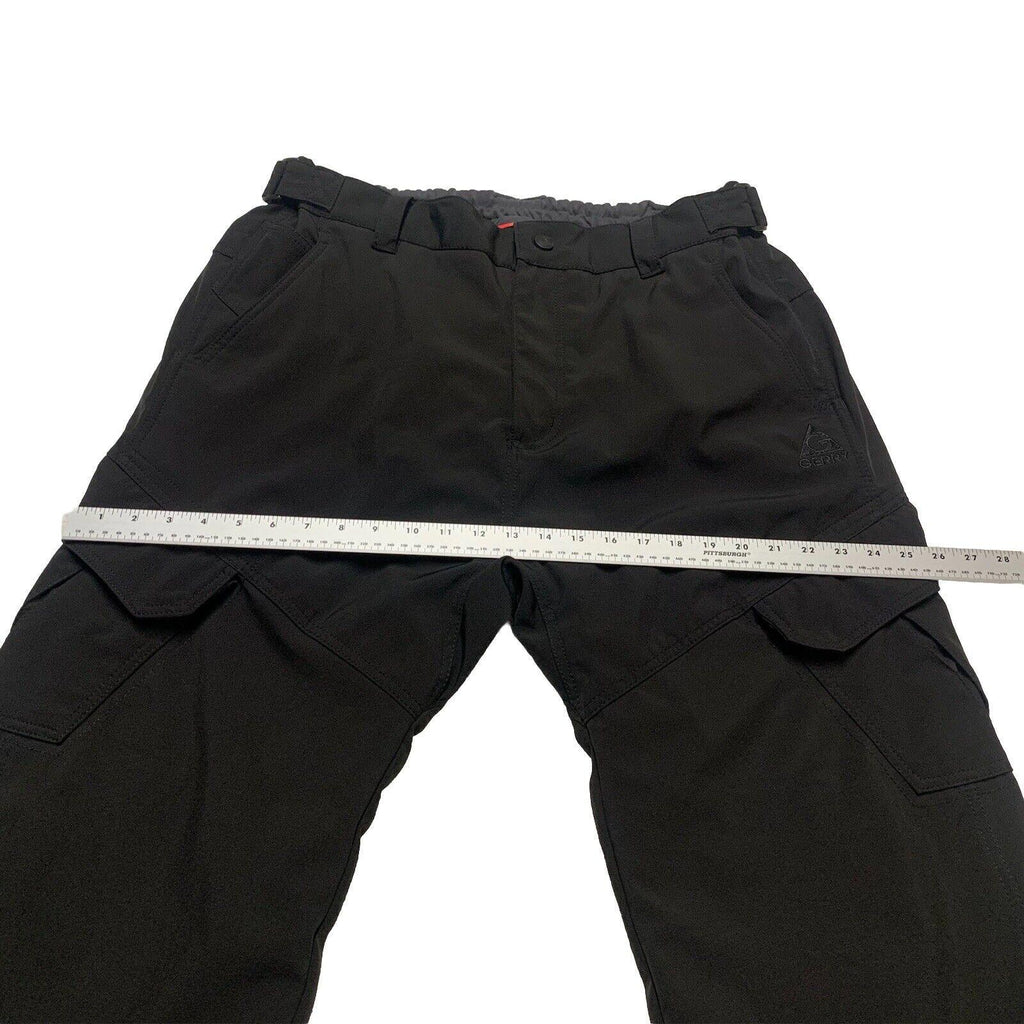 Gerry Snow Ski Pants  Black XL EG Fleece Lined Stretch Pockets Adjustable Waist