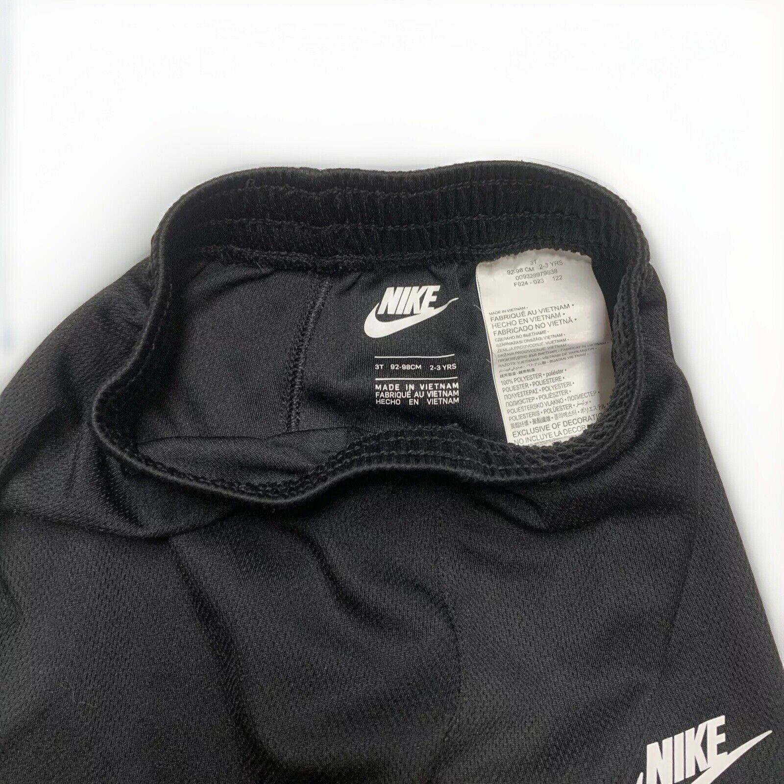 Nike Boys 3T (2/3 Yrs) Black Shorts Jersey Stretch Toddler Pants