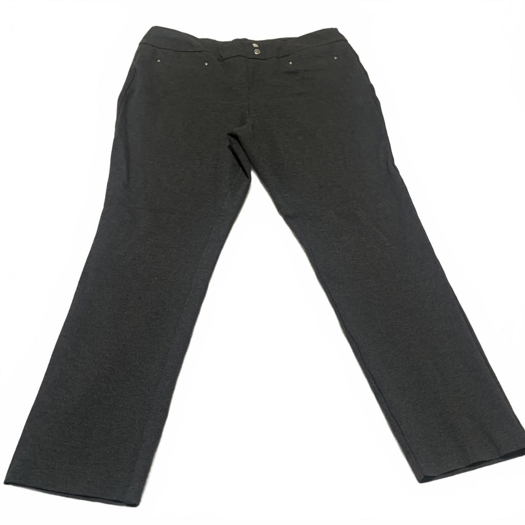 Rekucci Women's Size 18W Dark Gray Casual W40x29.5 Pants