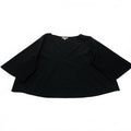 Prologue Women's Size X Large Black V-Neck Crop Top Minimalist Oversized