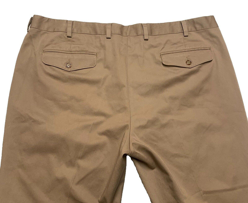 L.L. Bean Dress Slacks Chino Men's Sz 42 Wide Dark Khaki