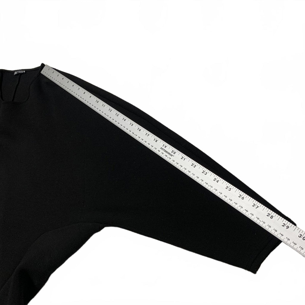 Zara Women’s X-Large Black Cropped Sweatshirt