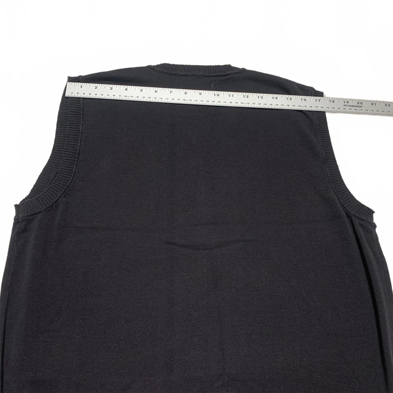 Club Room Men’s Size Large Black Argyle Sweater Vest