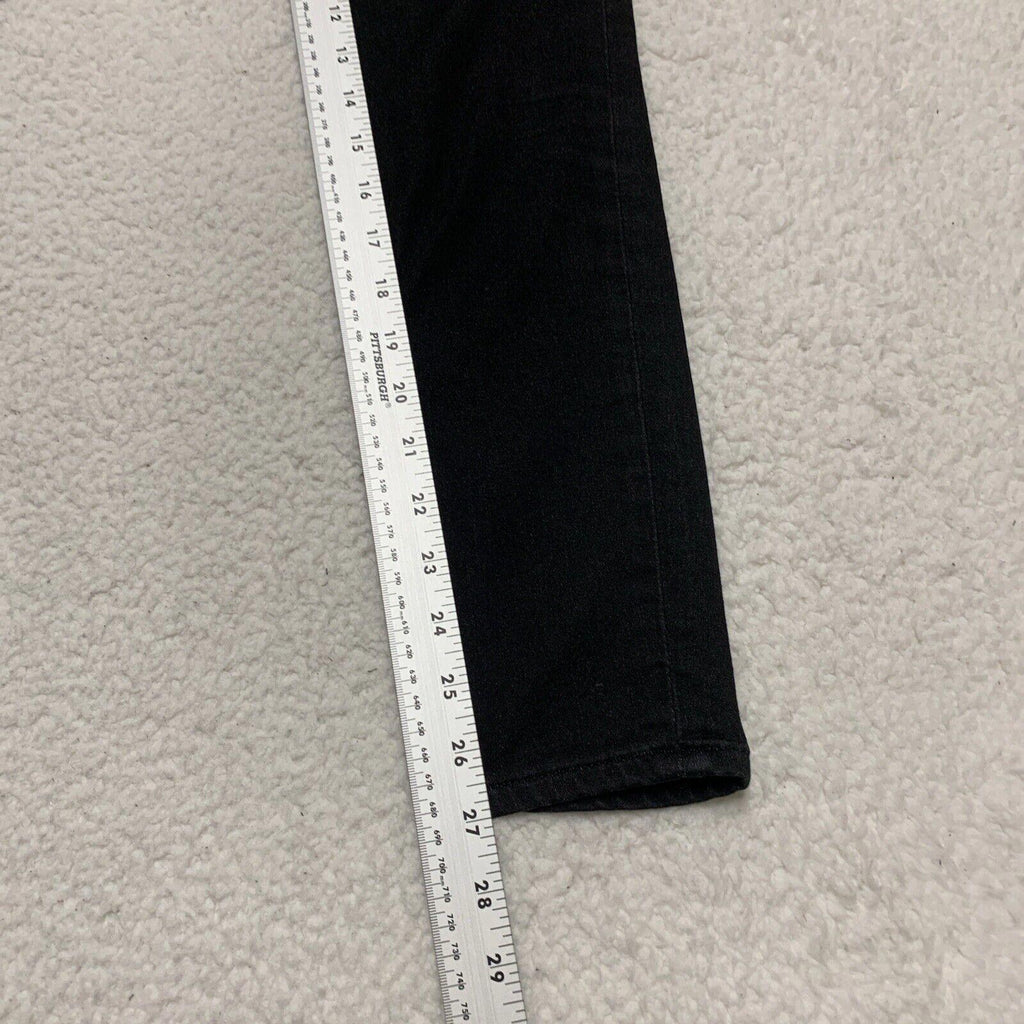 J.Crew Women Size 27 High Rise Skinny Jeans Black  Stretch