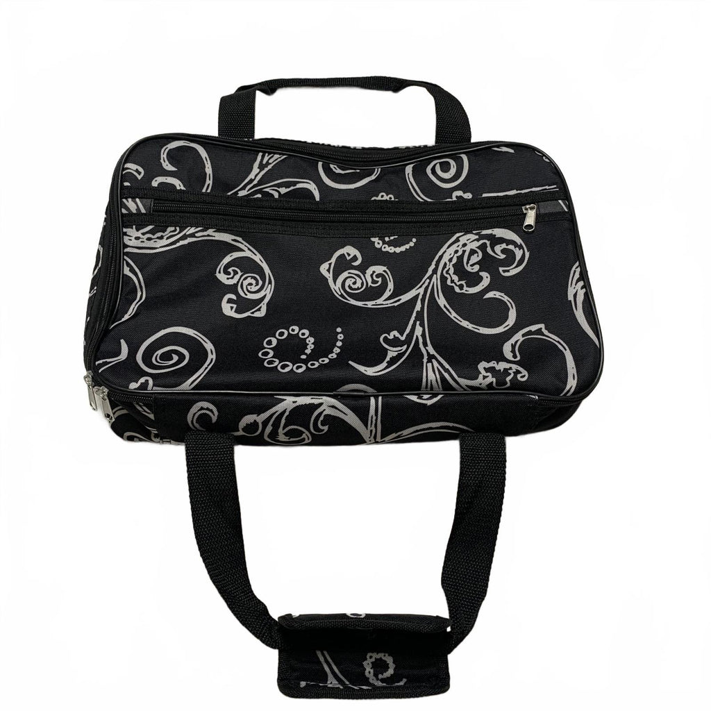 Home Essentials Black Floral Casserole Hot Food Tray Bag