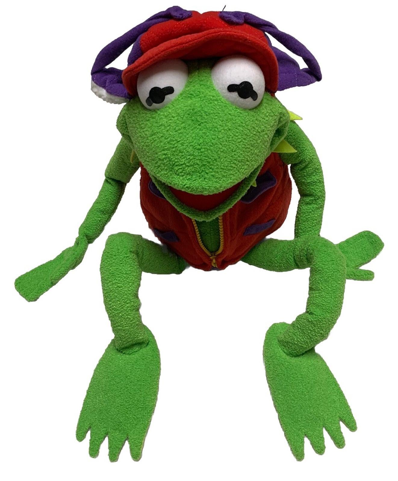 Macy's Muppets Kermit the Frog Frogtographer Photographer Plush 26" No Camera
