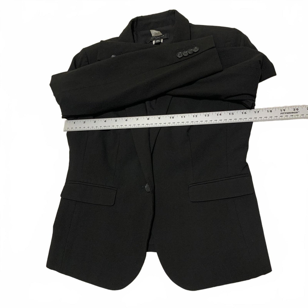 Ann Taylor Women's Size 2 Petite Black Blazer Jacket