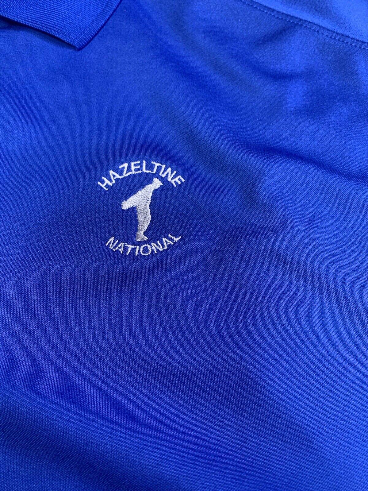 Nike Golf Shirt Men's XXL M Blue Short Sleeve Polo Dri-Fit