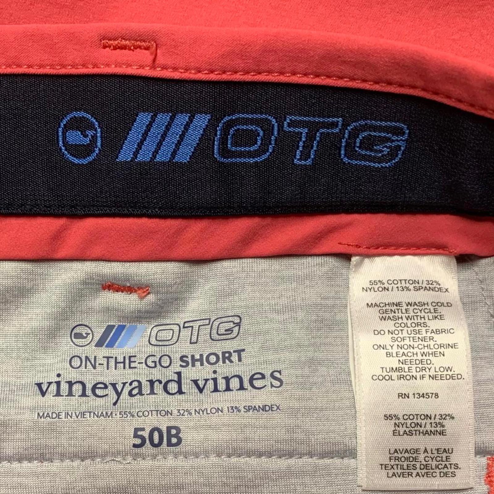 Vineyard Vines Mens OTG Pants Sz 50B Shorts in Coral Red W49
