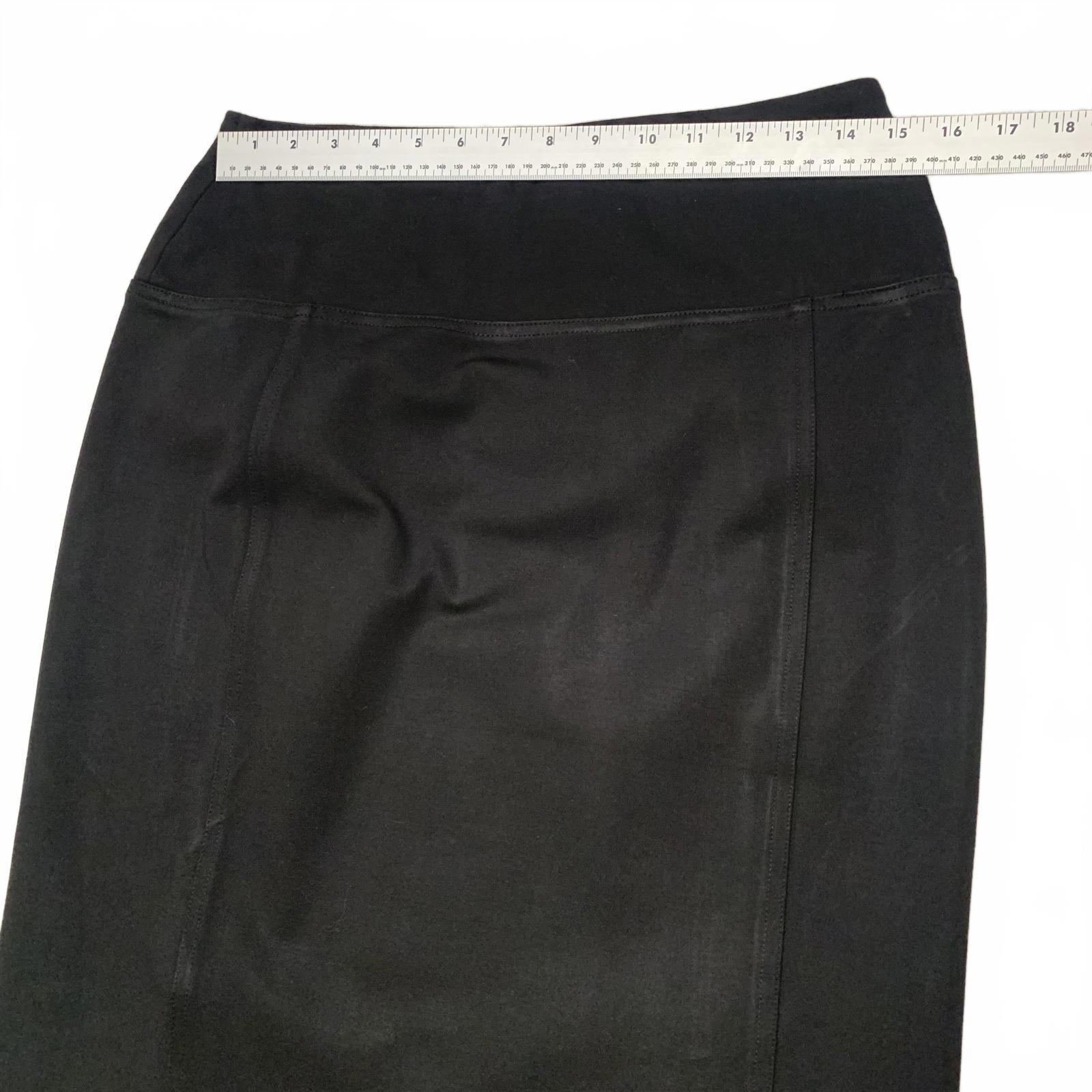Ivanka Trump Womens Black Elegant Pencil Skirt Stretch 30" Waist Pull On