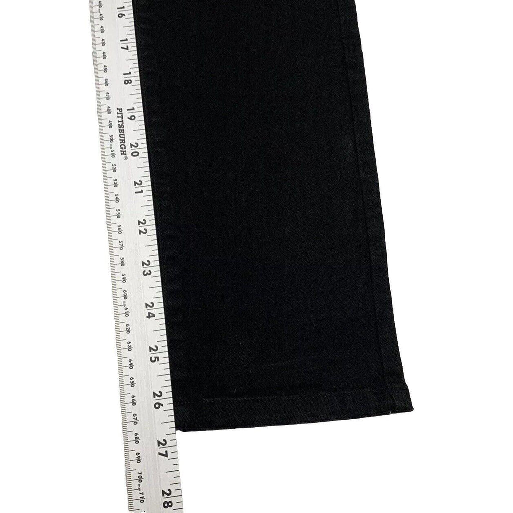 Uniqlo Men's Size 27x 26.75 Black Skinny Jeans Mid Rise Denim Cotton Blend