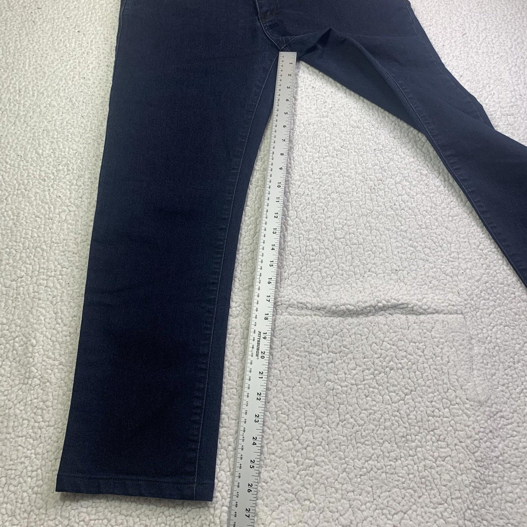 Jack of Spades Men's Jeans 33 x 26.5 Altered Dark Blue  Straight Leg Classic Fit