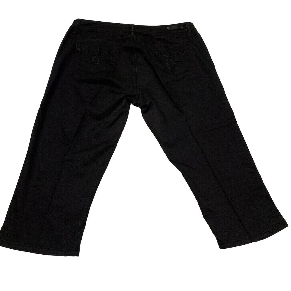 Royalty By YMI Woman Size 16 Cropped Black Jeans Stretch Denim