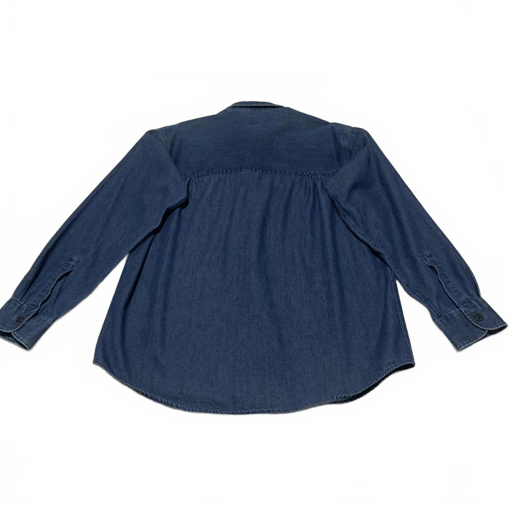 VTG 90s Bill Robinson Men's Size M Classic Denim shirt Shirt  Made in Hong Kong,