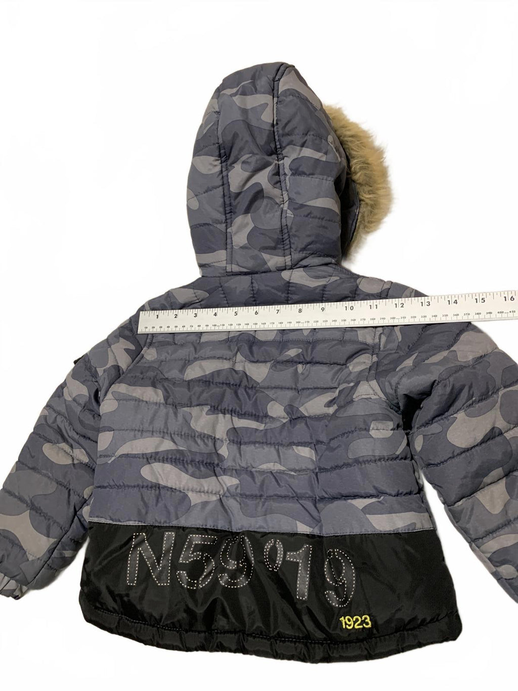 London Fog Kids Size 3T Black Fleece-Lined Winter Coat Faux Removqble Fur Hood