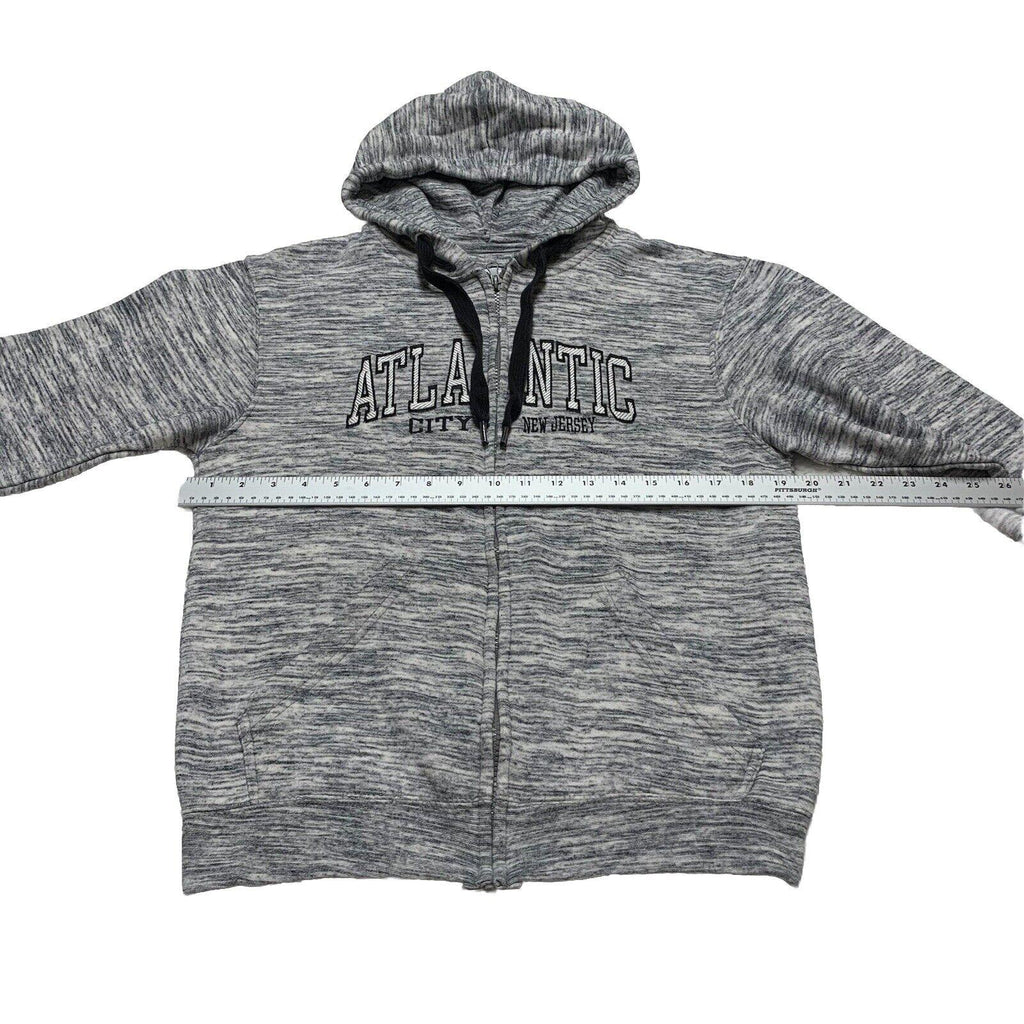 Pacific & Co The Perfect Hoodie Full Zip Black White Small Atlantic City NJ