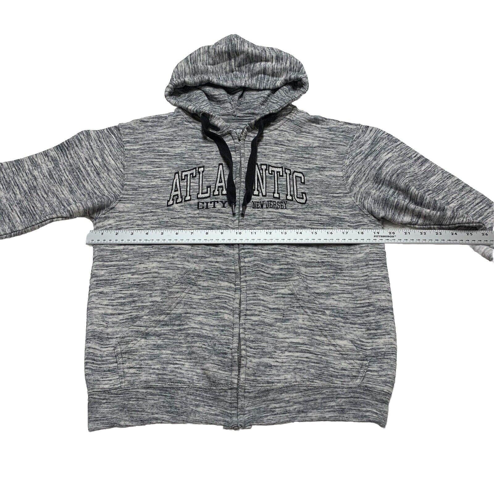 Pacific & Co The Perfect Hoodie Full Zip Black White Small Atlantic City NJ