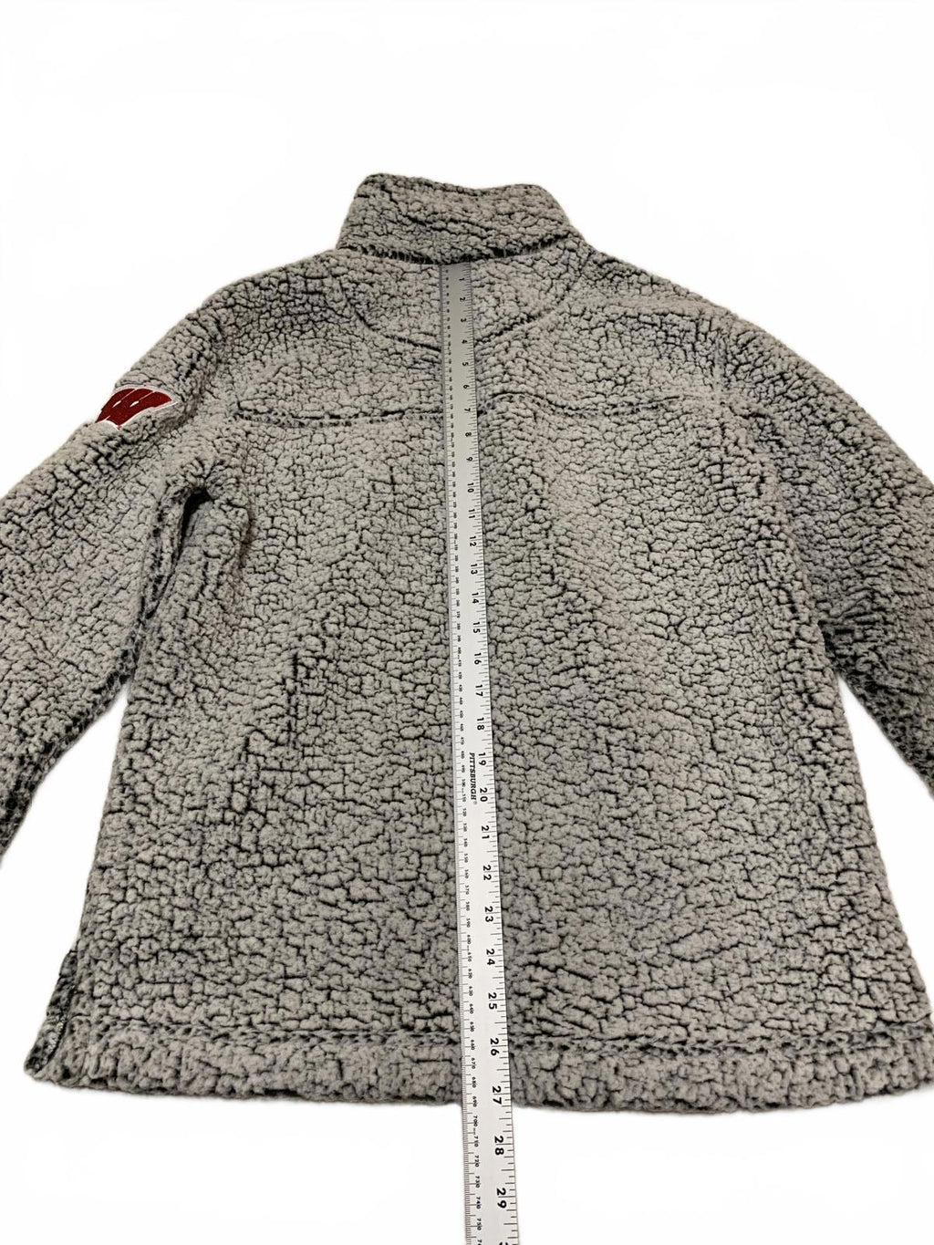 Boxercraft Men's Size M Gray Sherpa Fleece Quarter-Zip Pullover Jacket