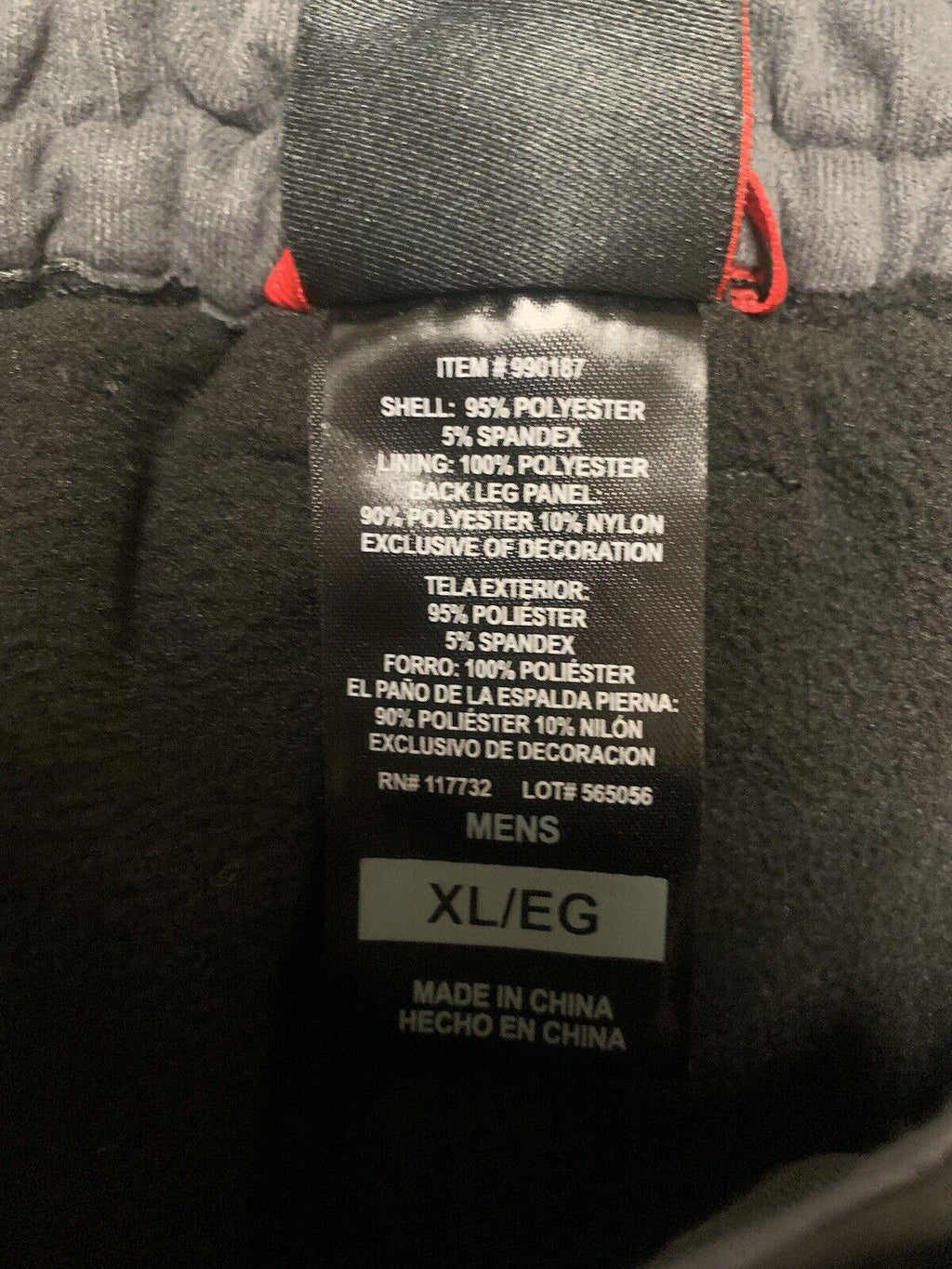 Gerry Snow Ski Pants  Black XL EG Fleece Lined Stretch Pockets Adjustable Waist