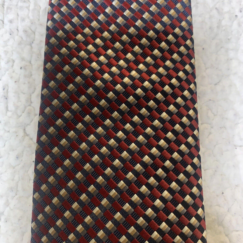 Alexander Julian Men's Geometric Ties Red Black Lot 2