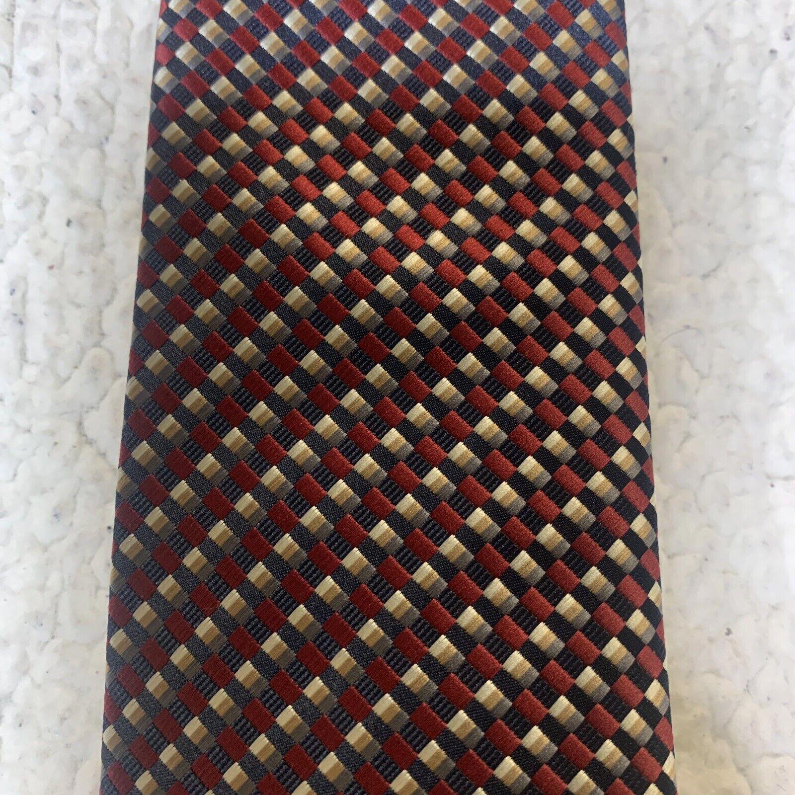 Alexander Julian Men's Geometric Ties Red Black Lot 2