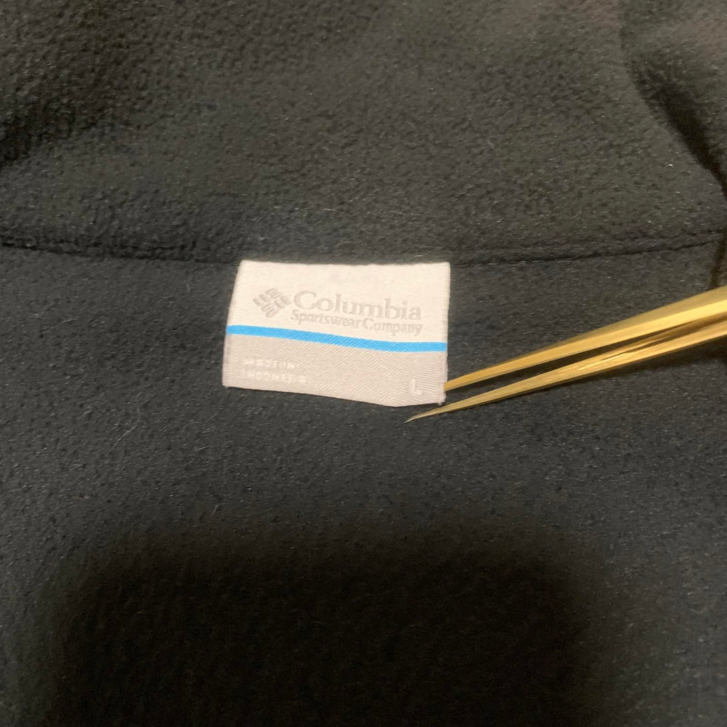 Columbia Women's Large Black Fleece Jacket Full Zip Outdoor Hiking Warm Layer