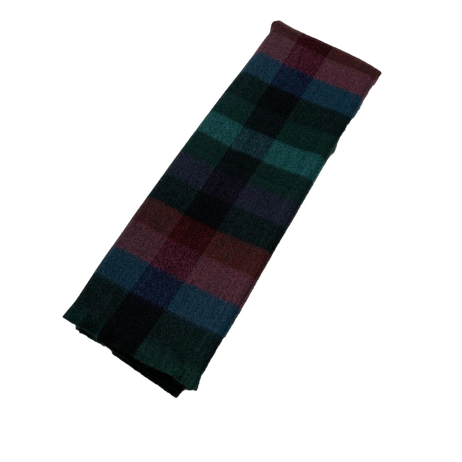Torrid Multicolored Plaid Flannel Fringe Trim Scarf Shawl Wrap Blanket One Size