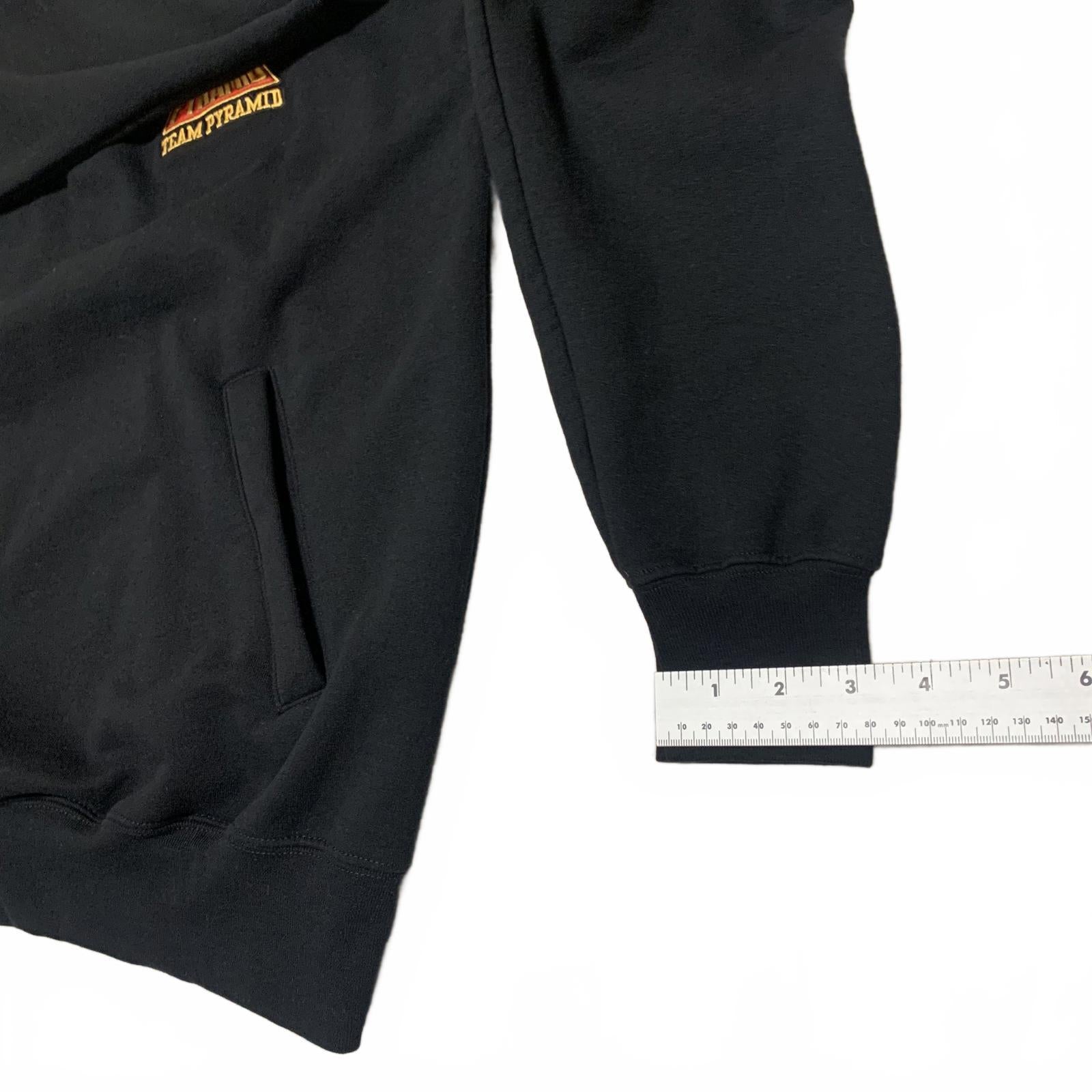 Champion Eco Authentic Men’s Team Pyramid Size L Black Quarter-Zip Sweatshirt