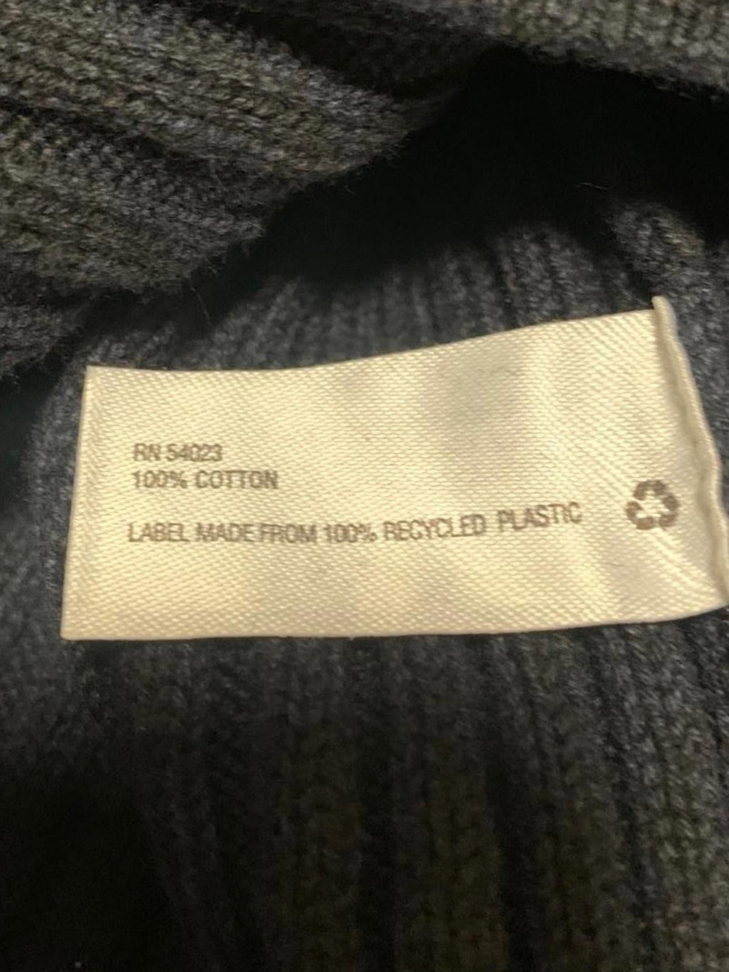 Gap Men's Size XXL Tall Black Ribbed knit Sweater 100% Cotton Long Sleeve NWT