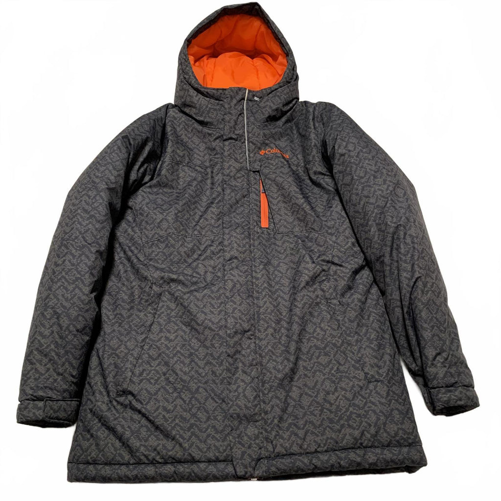 Columbia Men's Size Large Black Orange Hooded Insulated Jacket