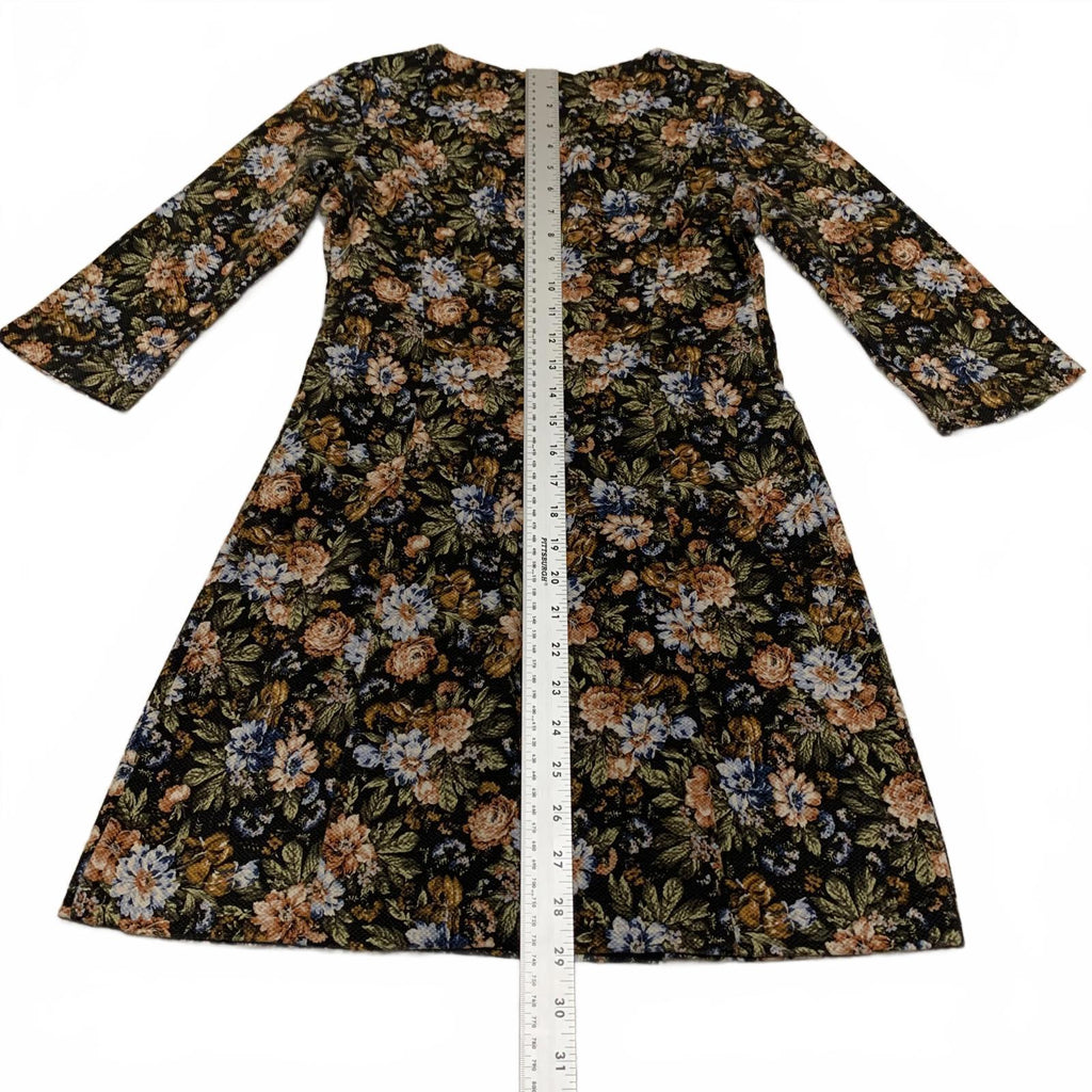 Zara Trafaluc Women's Size S Floral Dress Long Sleeve Y2K Retro