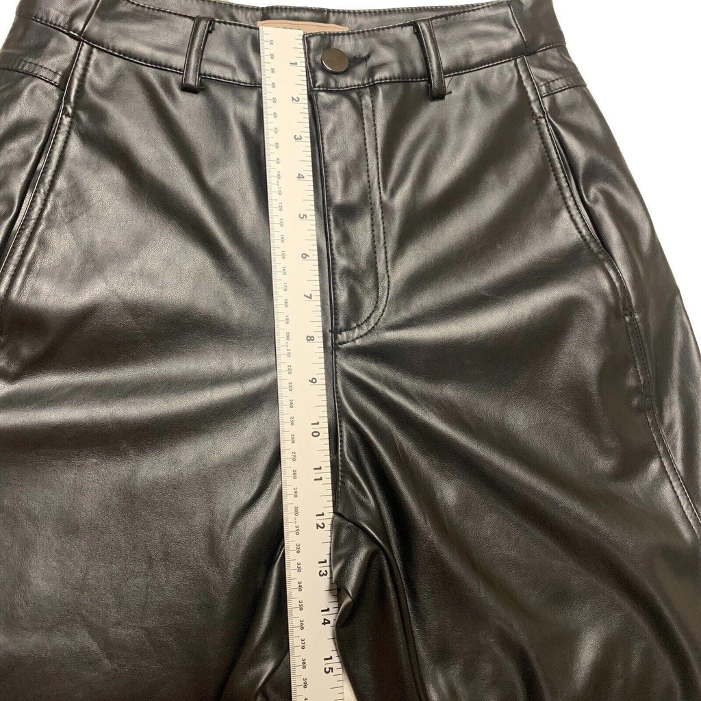 BCB Generation Women's Sz X-Small  Black Faux Leather Pant