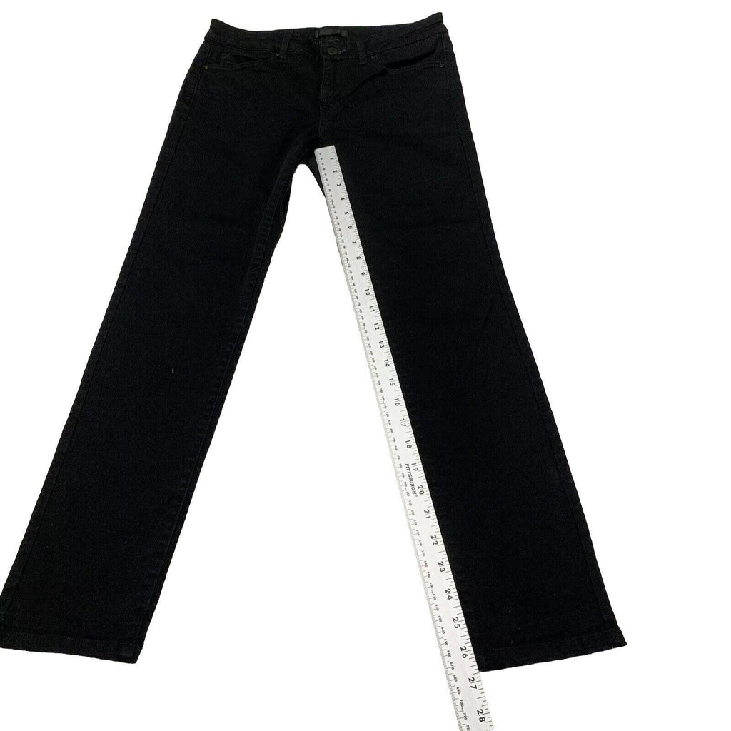 Uniqlo Men's Size 27x 26.75 Black Skinny Jeans Mid Rise Denim Cotton Blend