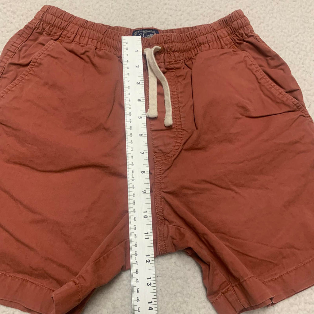 J. Crew Men's XSmall Brick red color Casual Shorts Cotton Pockets W25