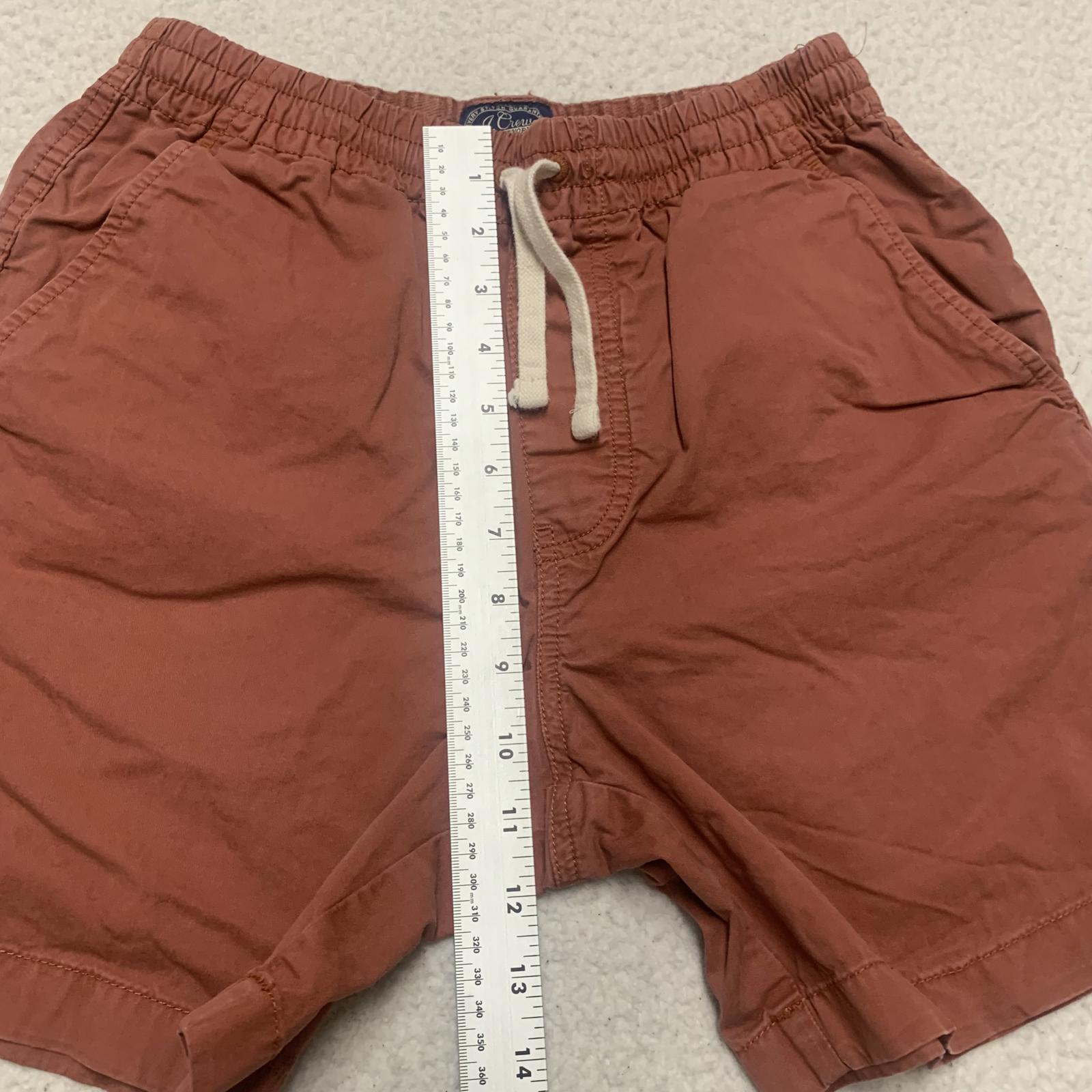 J. Crew Men's XSmall Brick red color Casual Shorts Cotton Pockets W25