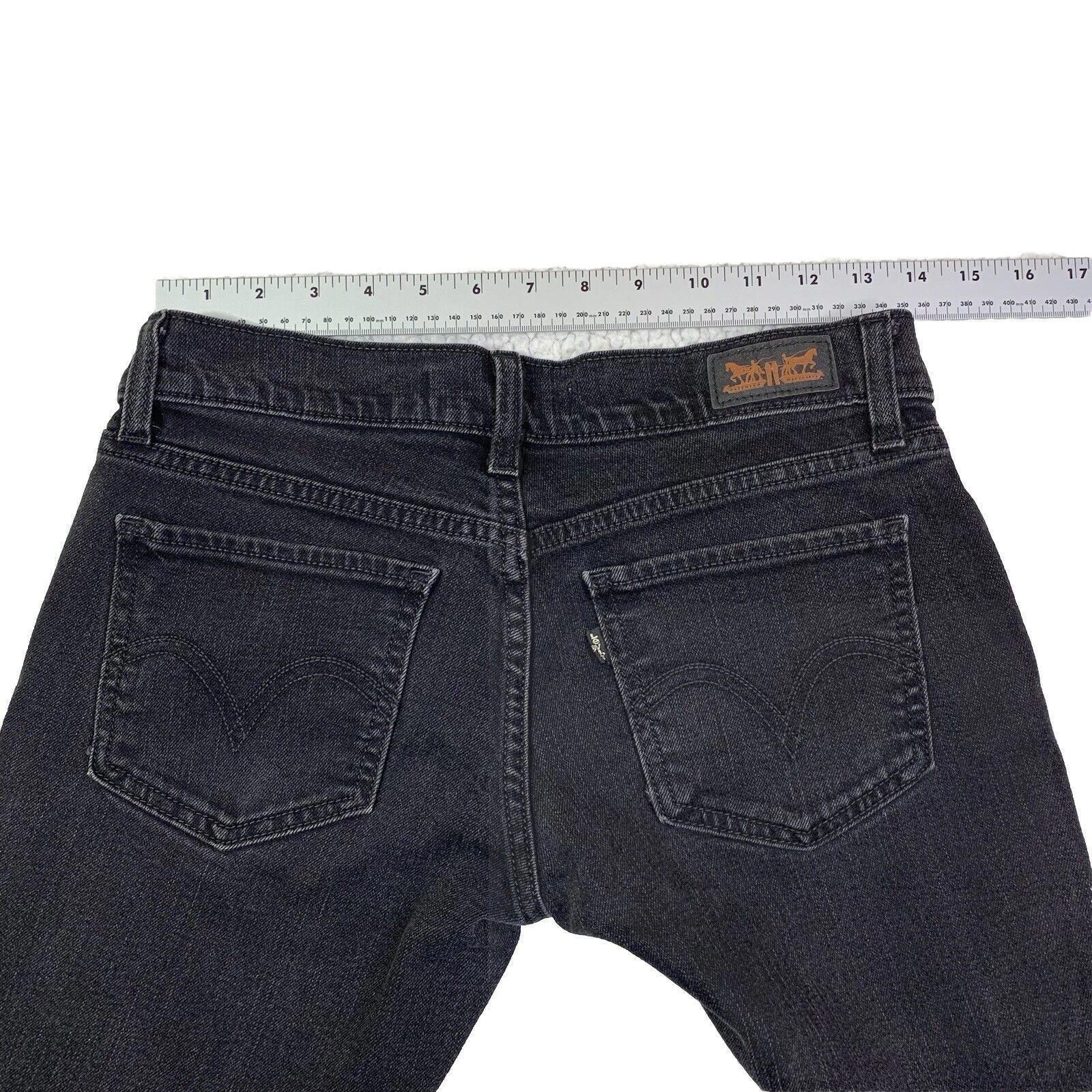 Levis 524 Jeans Girls 5 S/C Black Super low Skinny  Stretch