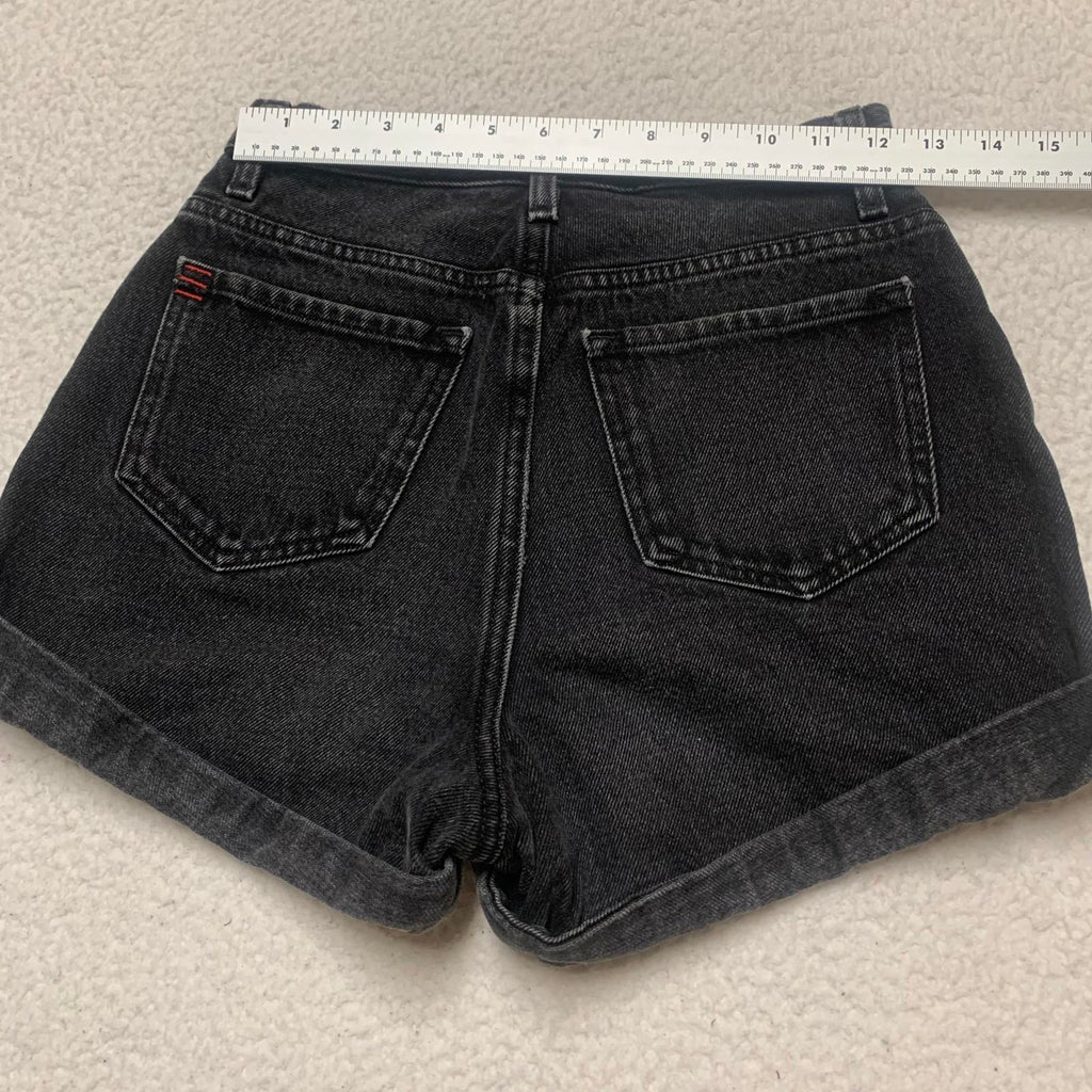 BDG Womens Size 25 Black Mom High-Rise Denim Shorts