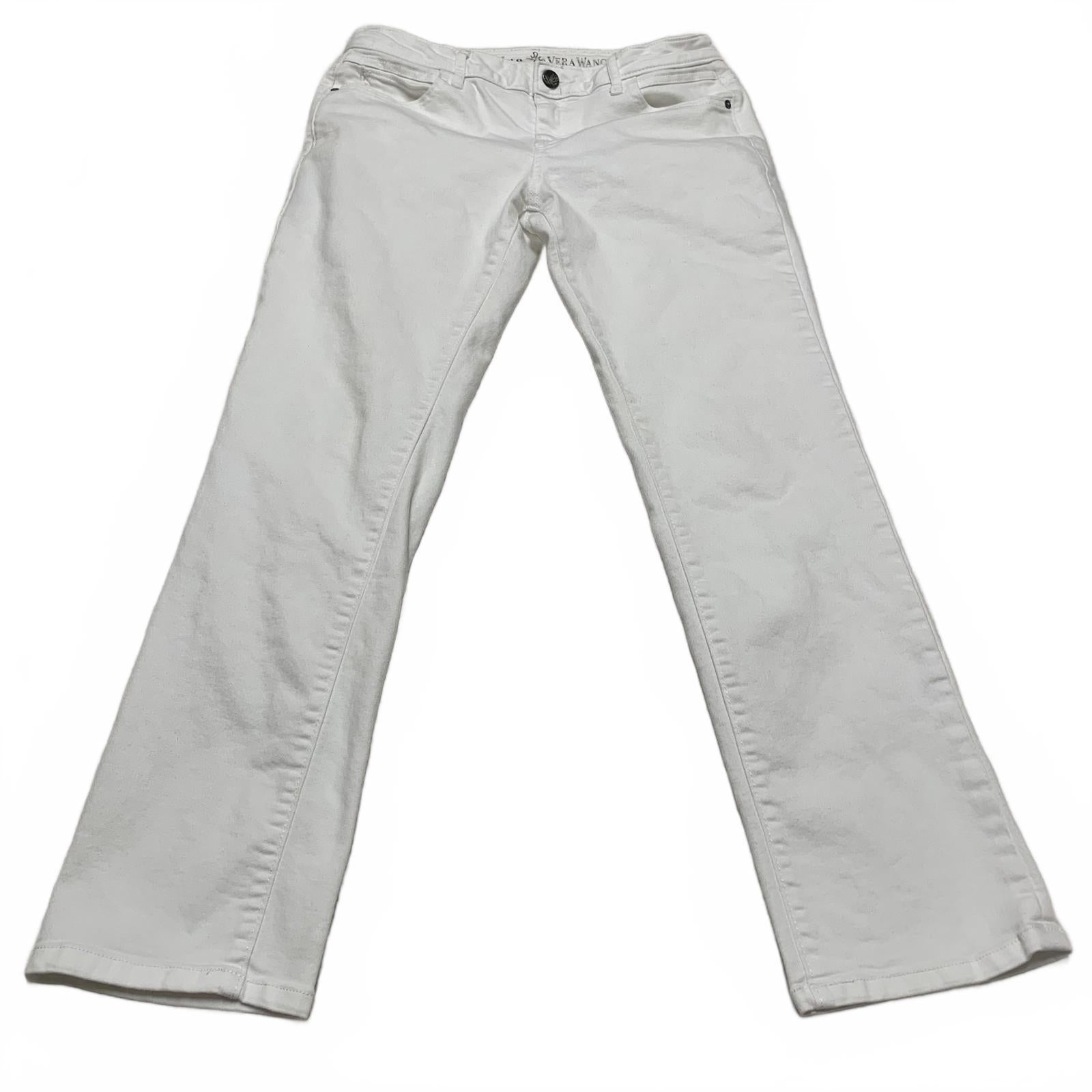 Simply Vera Vera Wang Womens Size 4 White Capri Pants