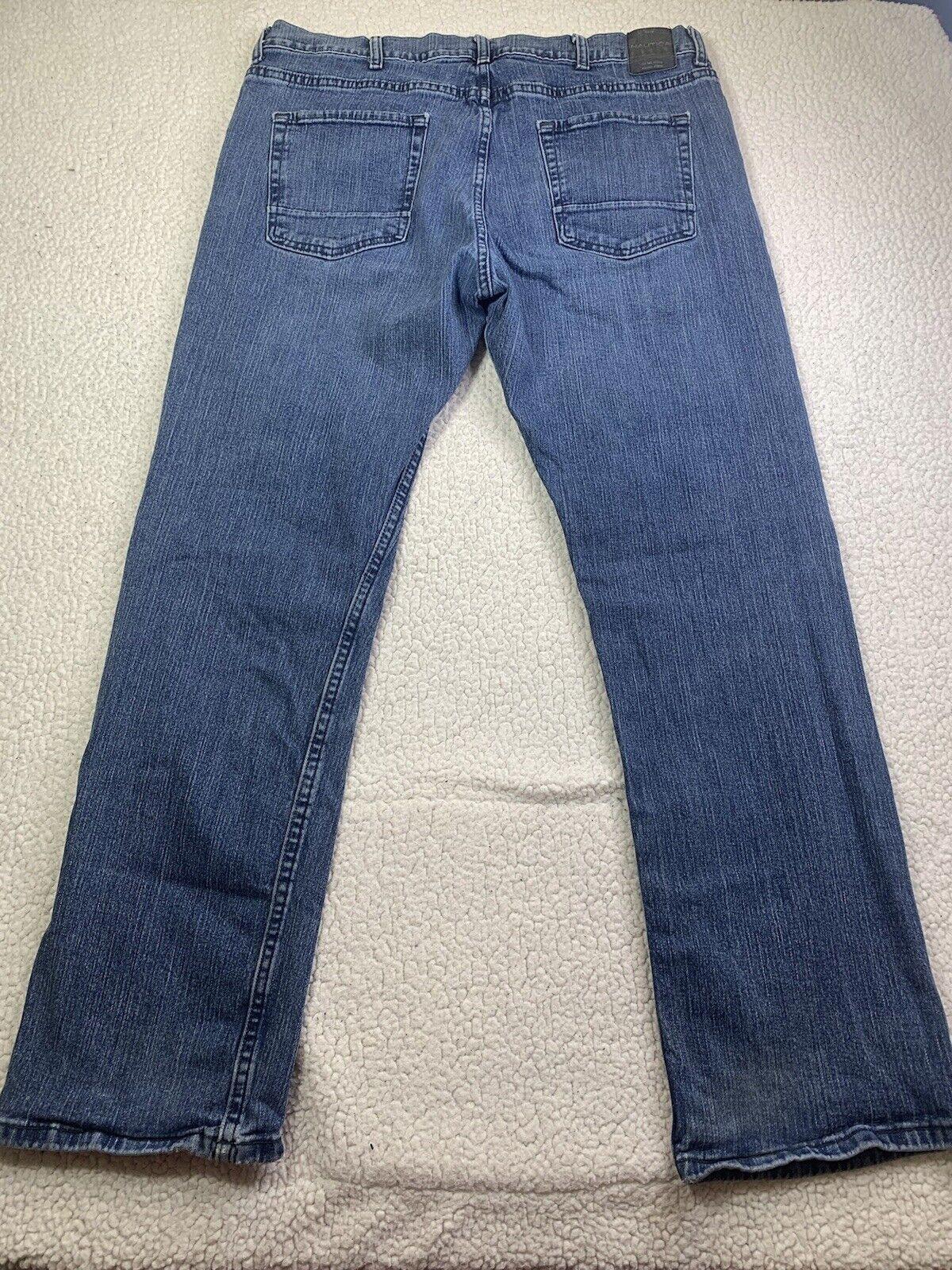 Nautica Jeans Men’s Size W38 32L Relaxed Fit Blue Stretch