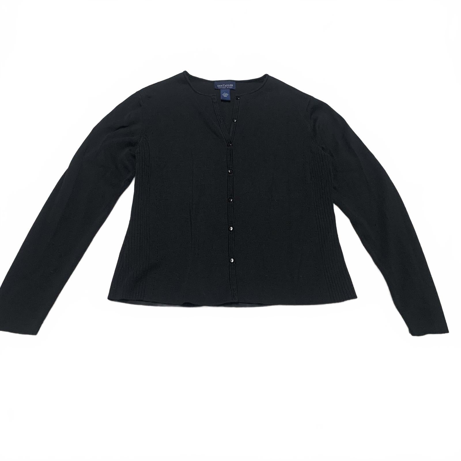 Ann Taylor Womens Size L Silk Blend Cardigan Sweater