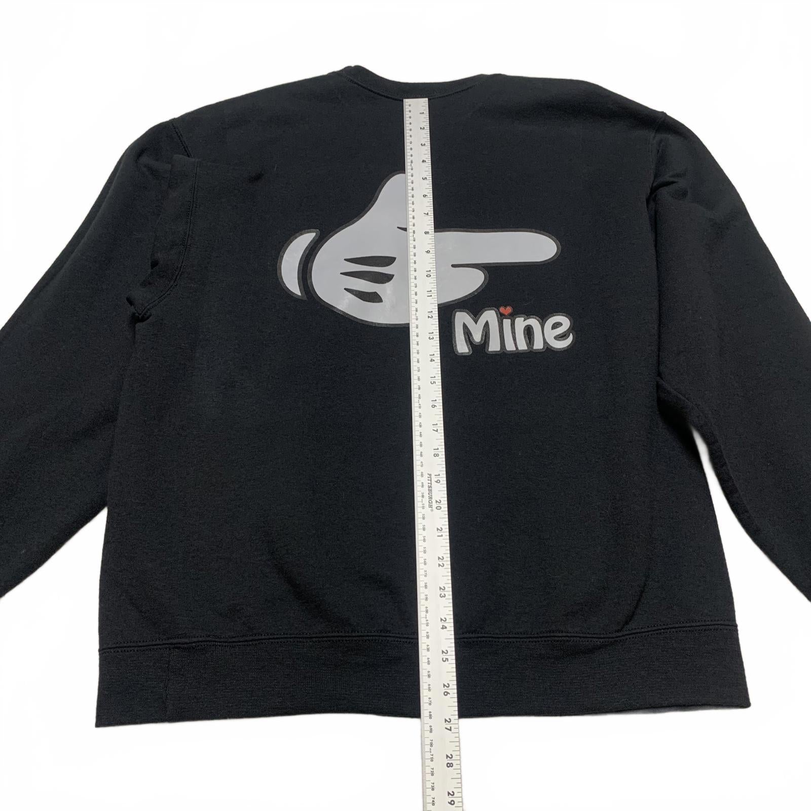 Jerzees Couples Matching Mr & Mrs Sweatshirts Small Large Black