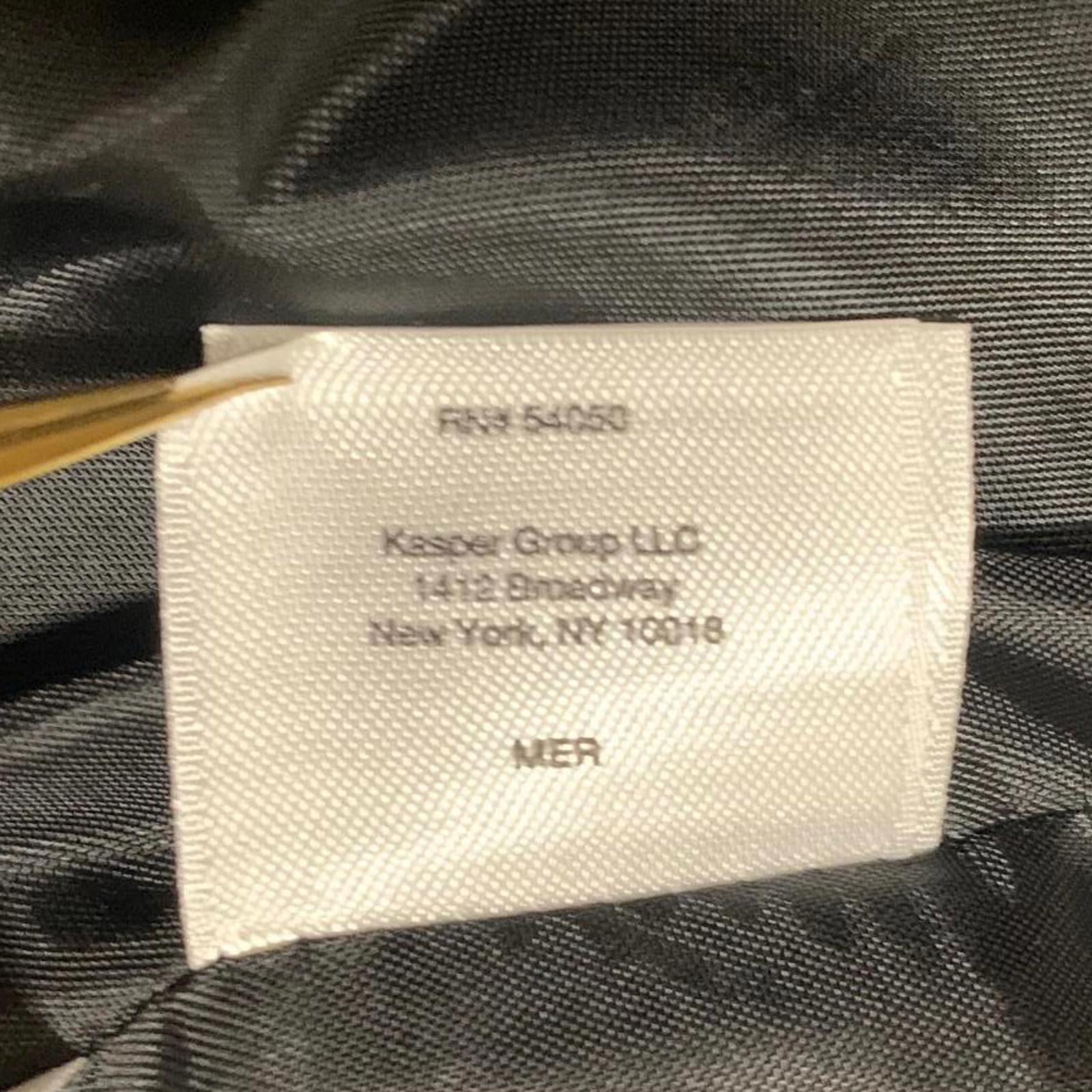 Kasper Women's Black Open Front Blazer Jacket Size 12 Lined Career Work Office