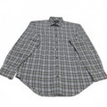 Maker Company Mens Size Large Black Gray Classic Plaid Shirt
