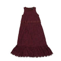 Banana Republic Juniors Size 00P Petite Burgundy Lace Empire Waist Sheath Dress