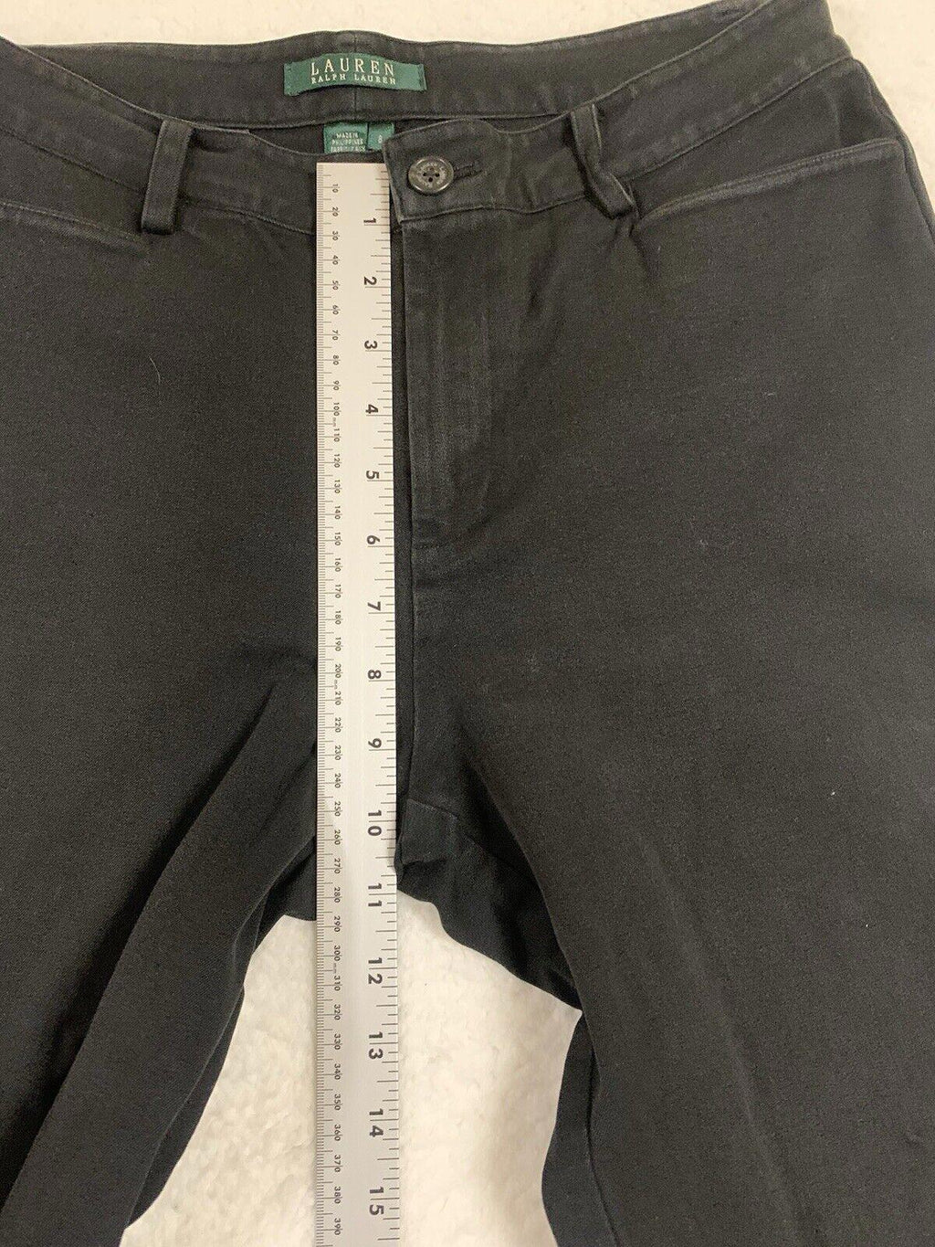 Lauren Ralph Lauren Chino Pants Women's Size 8 Black Straight Leg